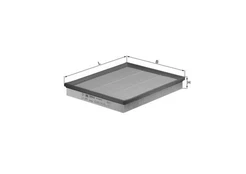 Oro filtras MAHLE LX876 kaina