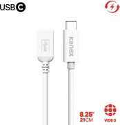 Kanex USB-C į USB adapteris 21 cm (baltas) kaina