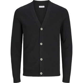 Kardiganas vyrams, Juoda, Emil knit button cardigan