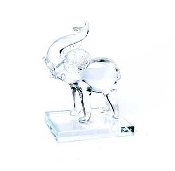 Stiklinė statulėlė dramblys, 6x4 H7.5cm