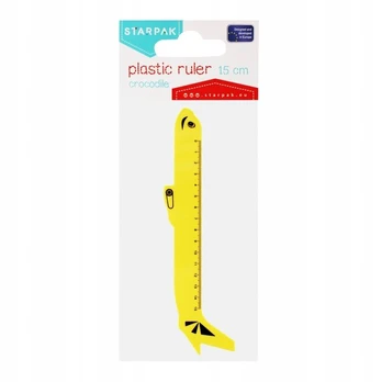 Plastikinė liniuotė "lėktuvas" 15cm