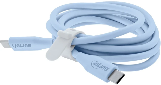 Kabelis USB InLine USB-C - USB-C 0.5 m Mėlyna