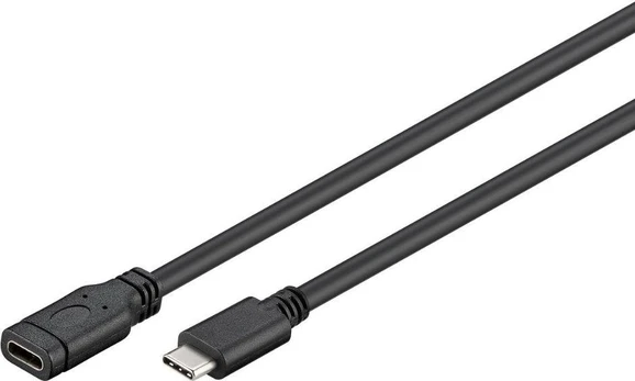USB MicroConnect USB-C – USB-C laidas 1 m juodas (USB3.1CC1EX)
