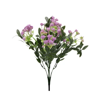 Dirbtinė gipsofilio puokštė, 30 cm : Spalva - Alyvinė