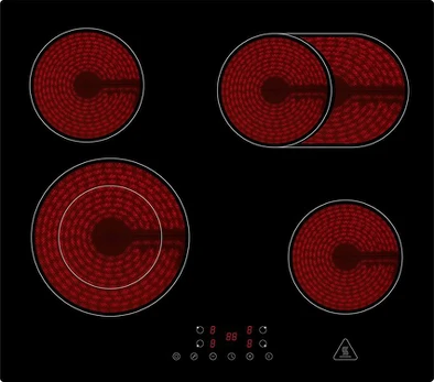 Respecta KM5500-28, self-sufficient hob (black, 59 cm)