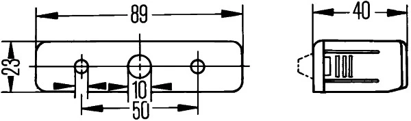 Valstybinio numerio apšvietimas HELLA 2KA 006 896-001
