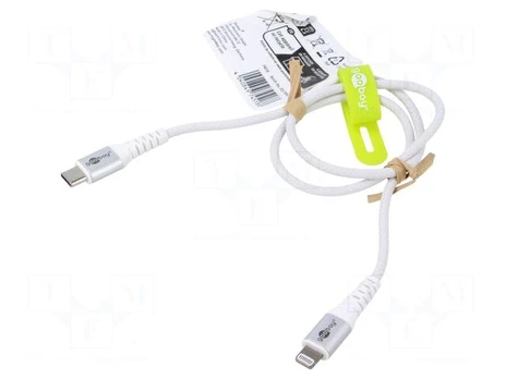 Cable | USB 2.0 | Apple Lightning plug,USB C plug | 0.5m | white