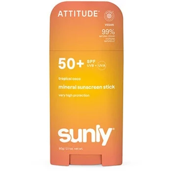 Attitude Mineral sunscreen stick SPF 50 Sunly Mineral Stick 60 g