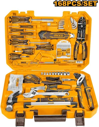 Ingco hand tool set 168 pcs in case