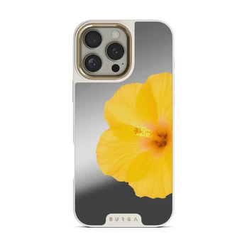 Hibiscus - iPhone 16 Pro Max Case, Elite Mirror Light (MagSafe) / Gold