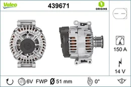 Kintamosios srovės generatorius VALEO 439671