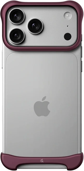 Dėklas Arc Pulse - Aluminum Protective Case for iPhone 18 Pro Max, Matte Dark Raudona (ARC-AP-AL-MDR-APL-IP-18-MAX)