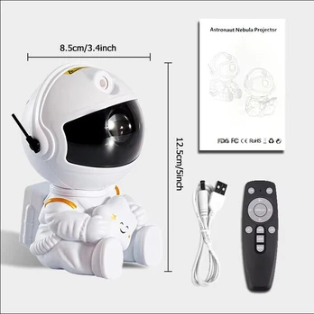Vaikiškas šviestuvas Star Projector Galaxy Night Light