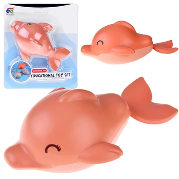 Wind-up floating dolphin bath toy ZA4670