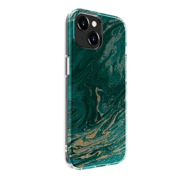 „Evelatus iPhone 15 Plus PC“ pritaikytas spausdinimo dizainas Marble Apple Turquoise