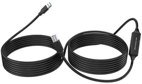 Spacetronik Aktyvus USB 3.0 A-B kabelis spausdintuvui 5 Gbps 20 m