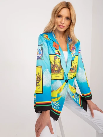 Italy Moda Moteriška mėlyna striukė/striukė
