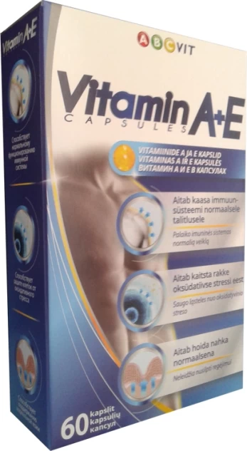 Vitaminai A ir E kapsulės, N60