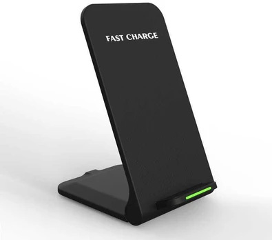 1St Cool 1stCOOL Wireless QI charger foldable stand, juodas, USB-C