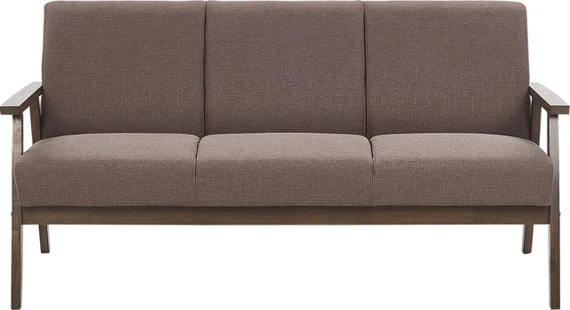 Beliani 3 vietų sofa ASNES ruda
