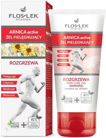 FLOSLEK Arnica Active Żel pielęgnujący - rozgrzewający 100 ml