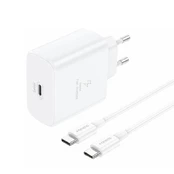 Foneng Wall charger EU62 GaN - Type C - PD 45W with Type C to Type C cable white kaina