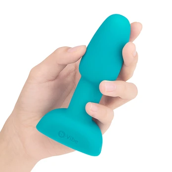 B-Vibe - Rimming Petite Remote Control Plug Teal Analinis kaištis