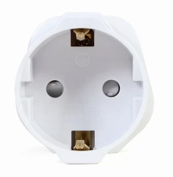 Cablexpert AC power adapter, EU Schuko socket to UK plug, 13 A | A-AC-EUFUKM-01 | Power adapter