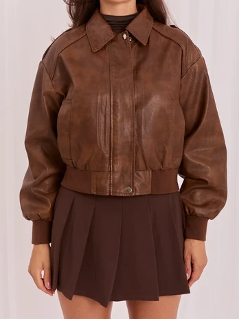 Italy Moda Striukė-IR-KR-AY923.98P-ruda