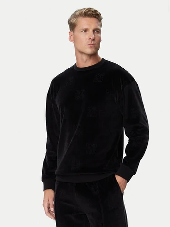 HUGO Džemperis Veloro Sweatshirt 50571215 Juoda Regular Fit