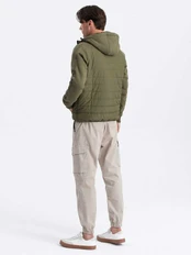 men's mid-season jacket - v4 olive c601 kaina