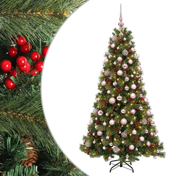 Dirbtinė kalėdinė eglutė su rutuliuku 240 cm 300 LED
