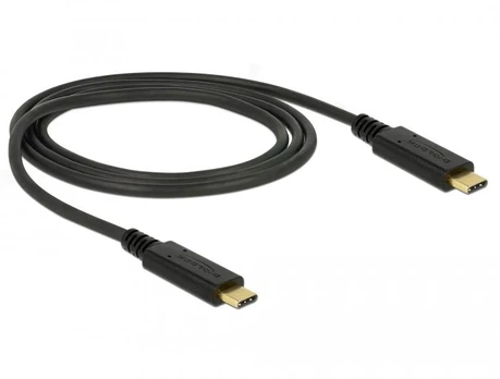 USB kabelis Delock USB-C – USB-C 1 m juodas (85531)