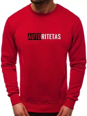 Raudonas vyriškas džemperis Autoritetas kaina
