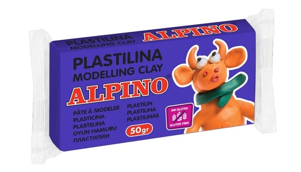Plastilinas ALPINO, 50 g, mėlynas