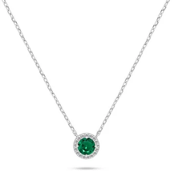Brilio Silver Sparkling sidabrinis necklace with zircons NCL136WG