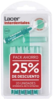 Lacer EXTRA-FINE ANGULAR INTERDENTAL #Assorted 2 x 10 units kaina