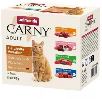 ANIMONDA Carny mix smaków saszetki 8x85g
