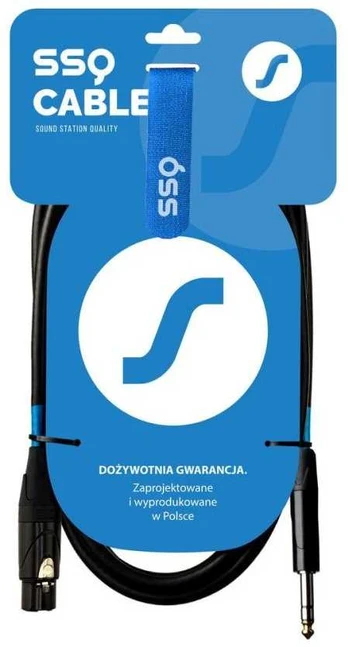 SSQ XLRJS1 - XLR żeński / Jack stereo 6,3mm