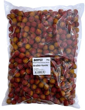 Deepex boiliai 20mm 3kg - braškė ir vanilė