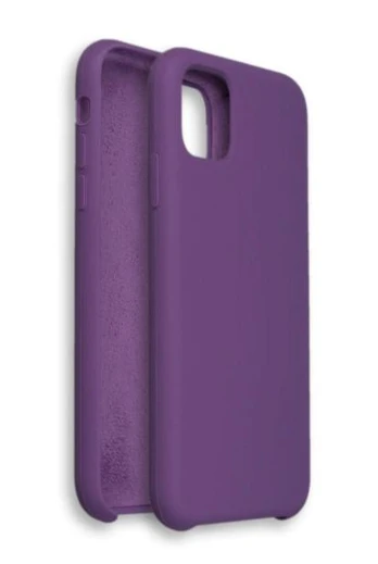Riff Slim &amp; Soft Silicone Soft Back Cover Case for Apple iPhone 11 Pro Purple