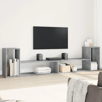 TV staliukas Televizoriaus spintelės, 2vnt., betono pilkos, 100x30x50cm, MDP