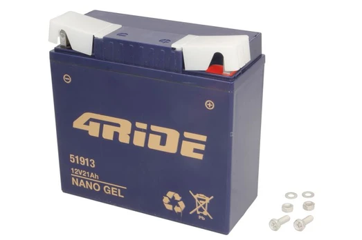 Akumuliatorius 4 RIDE 51913 4RIDE GEL 12V 21Ah 300A D+
