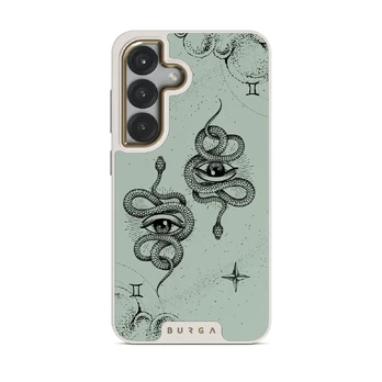 Gemini - Samsung Galaxy S25 Case, Elite Light (Magnetic) / Gold / Turquoise