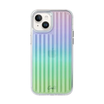 Uniq Dėklas UNIQ Coehl Linijinis Apple iPhone 14 Plus opalowy / vaivorykštis