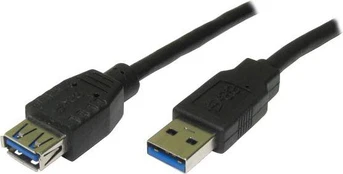 Kabelis USB Logo USB-A - USB-A 1.8 m Juodas