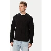 Tommy Jeans Megztinis Flag DM0DM23405 Juoda Regular Fit