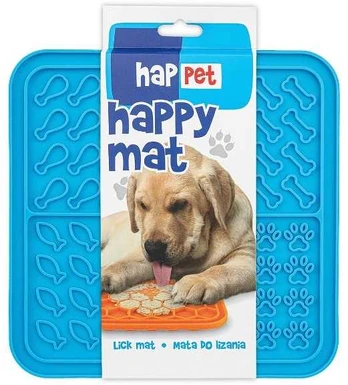 HapPet laižymo kilimėlis 21x21cm mėlynas