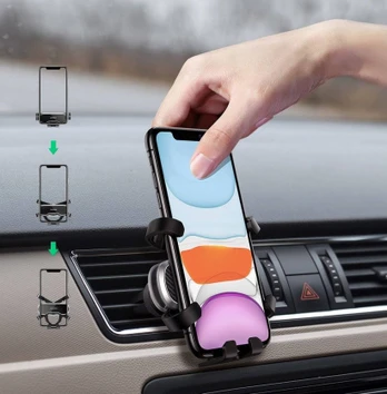 Laikiklis Ugreen Gravity Drive Air Vent Car Mount Juodas (80871)