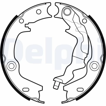 DELPHI LS2161 Brake shoe set